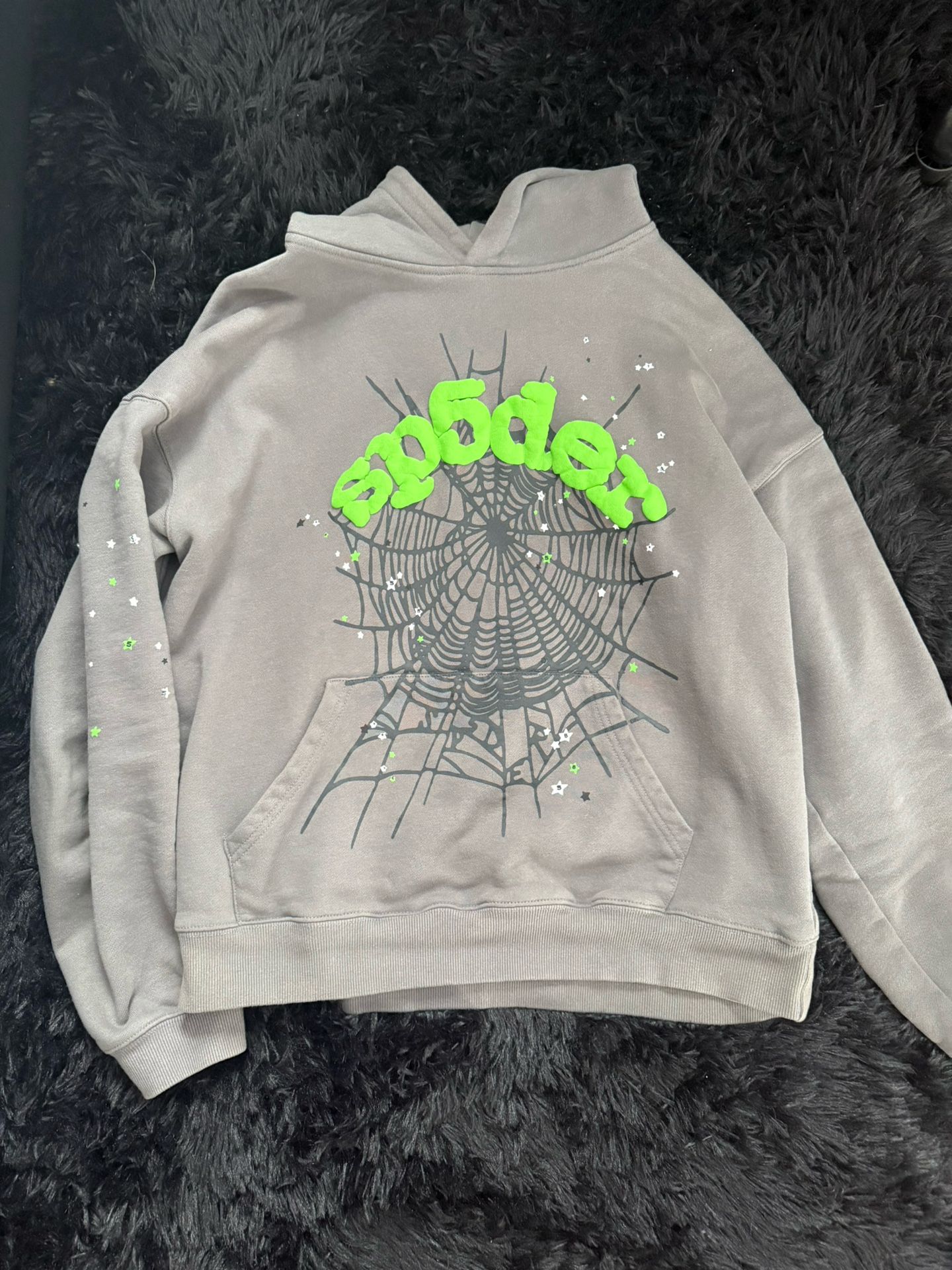 Green Sp5der Hoodie