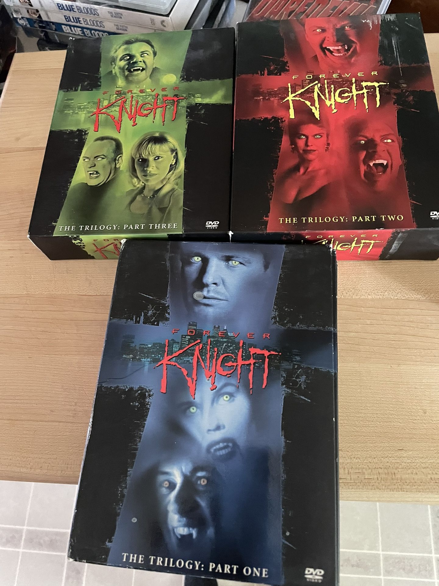 Forever Knight The Trilogy Part 1,2, 3 DVD Box Set Complete With Inserts