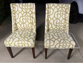 Matching upholstered accent chairs (Set of 2)