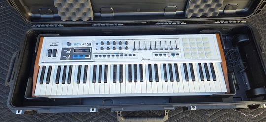 Arturia KeyLab 61 MIDI Keyboard + SKB Rolling Case — Together or Separate