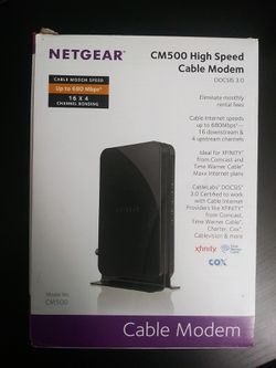 NETGEAR CM500 HIGH SPEED CABLE MODEM
