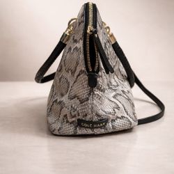 Cole Haan Snakeskin Satchel Crossbody Purse – 