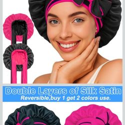 Reversible Silk Bonnet For Sleeping 