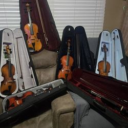 VIOLINS SIZE 4/4 AND 3/4 $65 EACH