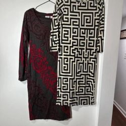 Source Unknown Women's Multi and Black Dress