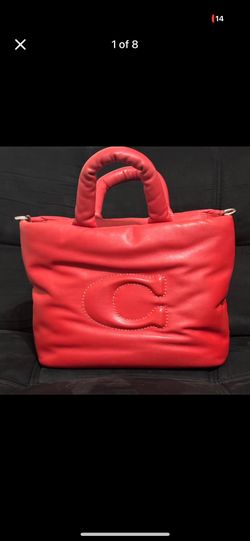 Red Pillow top coach bag