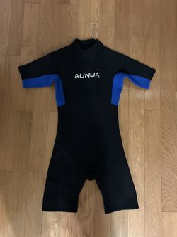 Wetsuit Girls Size 14 3mm Shorty Black/Blue
