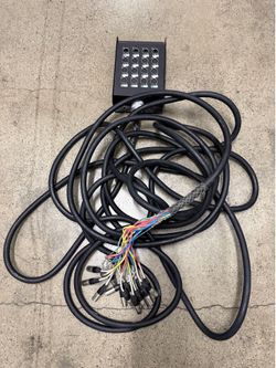 SAEM-12x4x50 - 12 Channel XLR Color Coded Snake Cable - 50 Feet