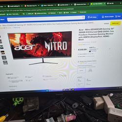 Acer nitro 34in curved gaming monitor
