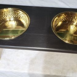Handmade Elevated Dog Bowl Holder 