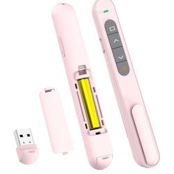 Brand: QUI  QUI Presentation Clicker, Hyperlink Volume Control Wireless Presenter, PPT PowerPoint Clicker, RF 2.4GHz USB Presentation Remote Control P