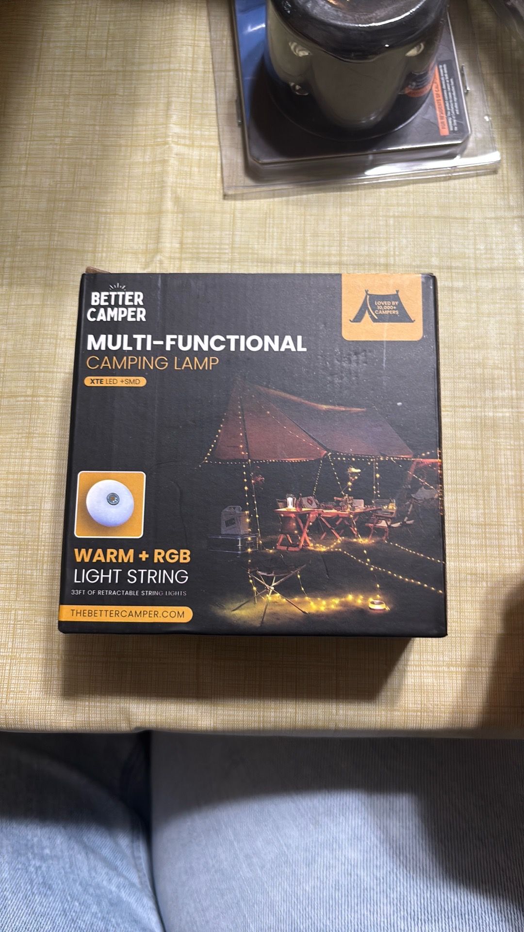 Outdoor camping string lights