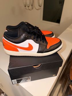 Air Jordan 1 Low Black Orange White Size 11.5