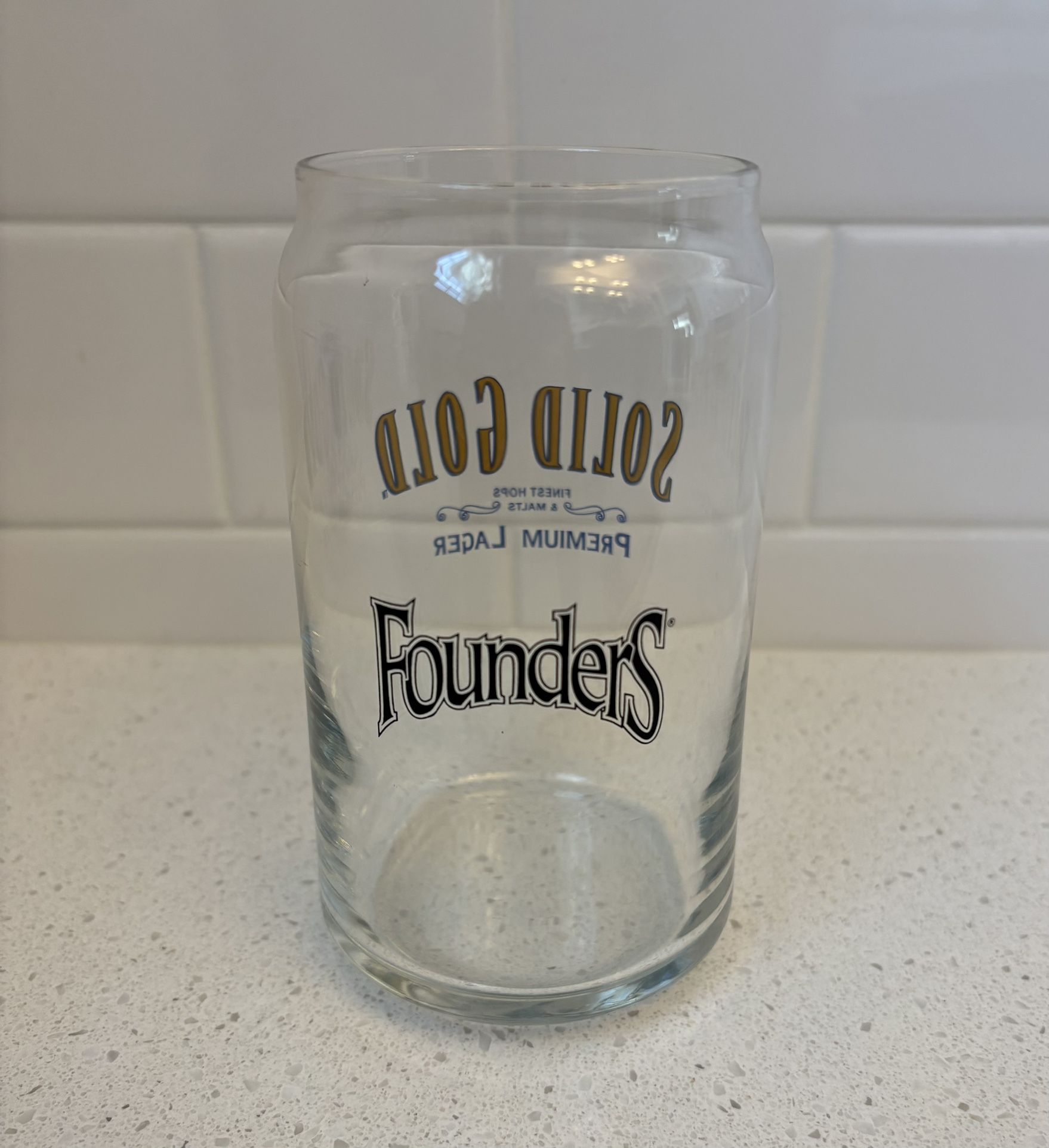 Founders Brewery Solid Gold 16oz. Pint Glass