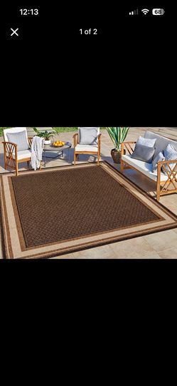Gertmenian Ravenna Indoor/Outdoor Rug 7’10” x 10’ NEW Patio Deck