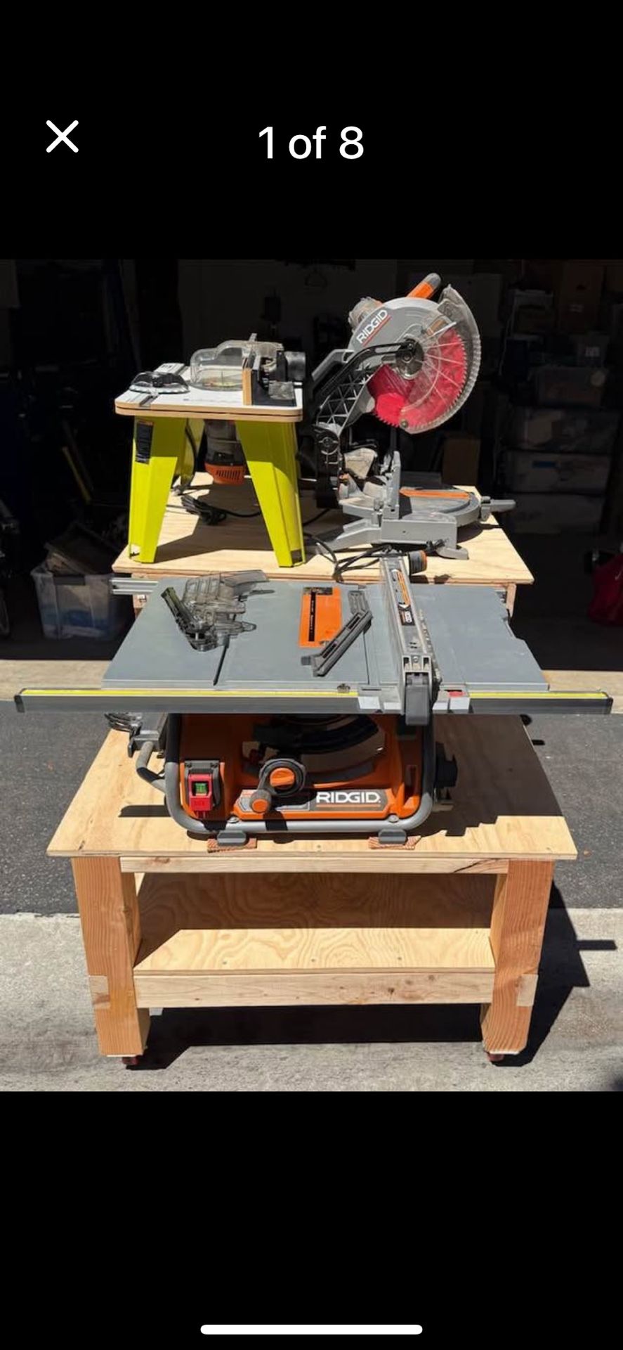 Custom Table and Rigid Table Saw