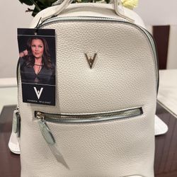 Vanessa Williams Authentic White Backpack Purse