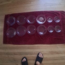 ANTIQUE DINNERWARE FROM MEXICO, DINNER PLATES SALID PLATES AND SAUCERS