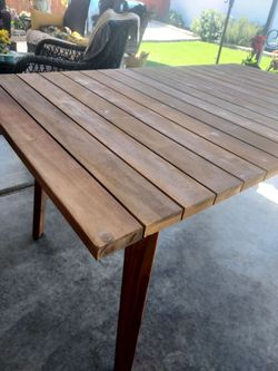 Solid Wood Outdoor Patio Table