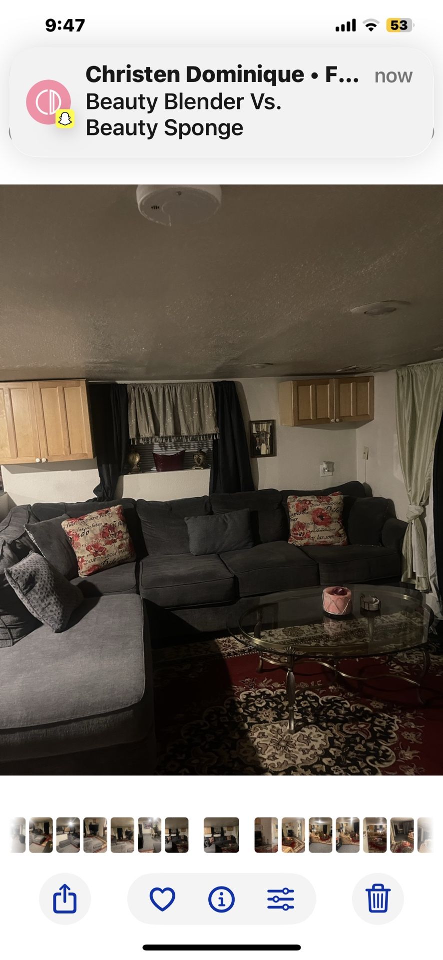 Grey Sectional With Ottoman 