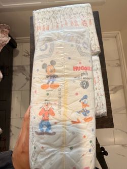 Brand new in bag size 7  Huggies diapers