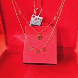 Money Tree Symbol Good Luck Neckless Set