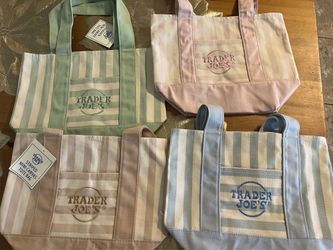 Trader Joe’s stripe tote bag