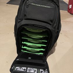 6-Pack Fitness Backpack [Black + Green]