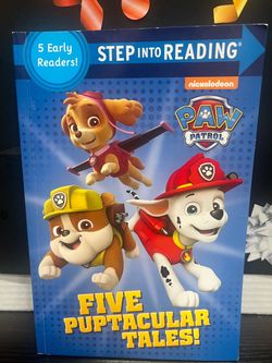 Paw patrol Step into Reading paperback book - 5 Spectacular Tales