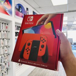 Nintendo Switch OLED Mario RED