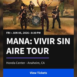 MANA Tickets 6/5