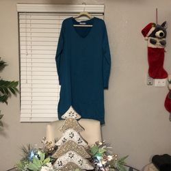 Blue Dress 2X Brand New