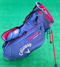 Callaway Fairway 14 Golf Stand Bag – 14-Way Divider – Navy/Red – Dual Strap