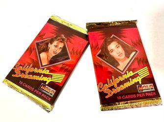 Two (2) Vintage SEALED Packs - California Dreaming GIRLS - HOLO-Pleasures Adult Content