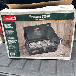 Coleman 2 Burner Propone Gas Stove Used Once Only