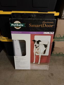 Pet safe electronic smart door for large dog