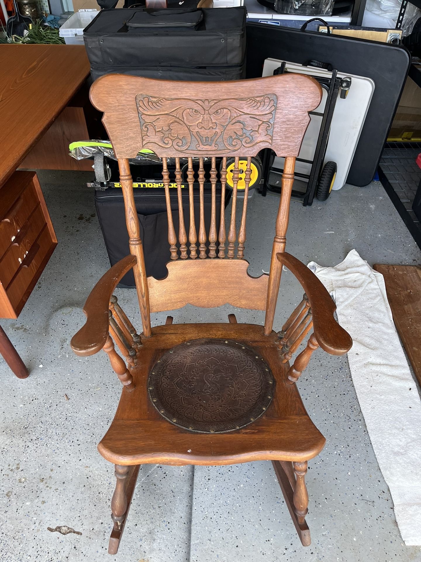 Antique Unique Rocking Chair 