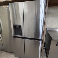 SALE LG 27 cu. ft. Smart Side-by-Side Refrigerator with Craft Ice - Stainless Steel