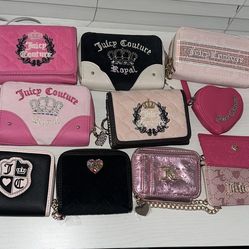 Juicy couture wallets & coin pouch sold separately also