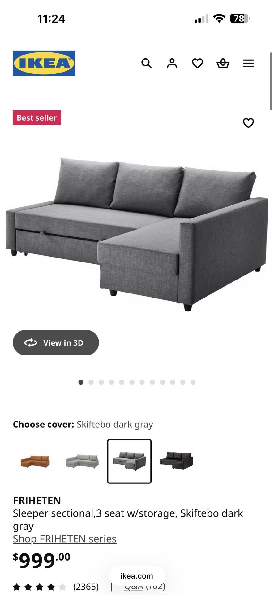 IKEA Sofa Bed