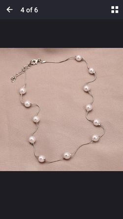 Women charming jewelry pendant pearl chocker short calvicle necklace