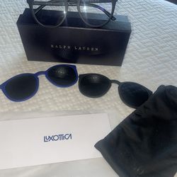 Ralph Lauren Polo Eyeglasses With Interchangeable Lenses Three Styles
