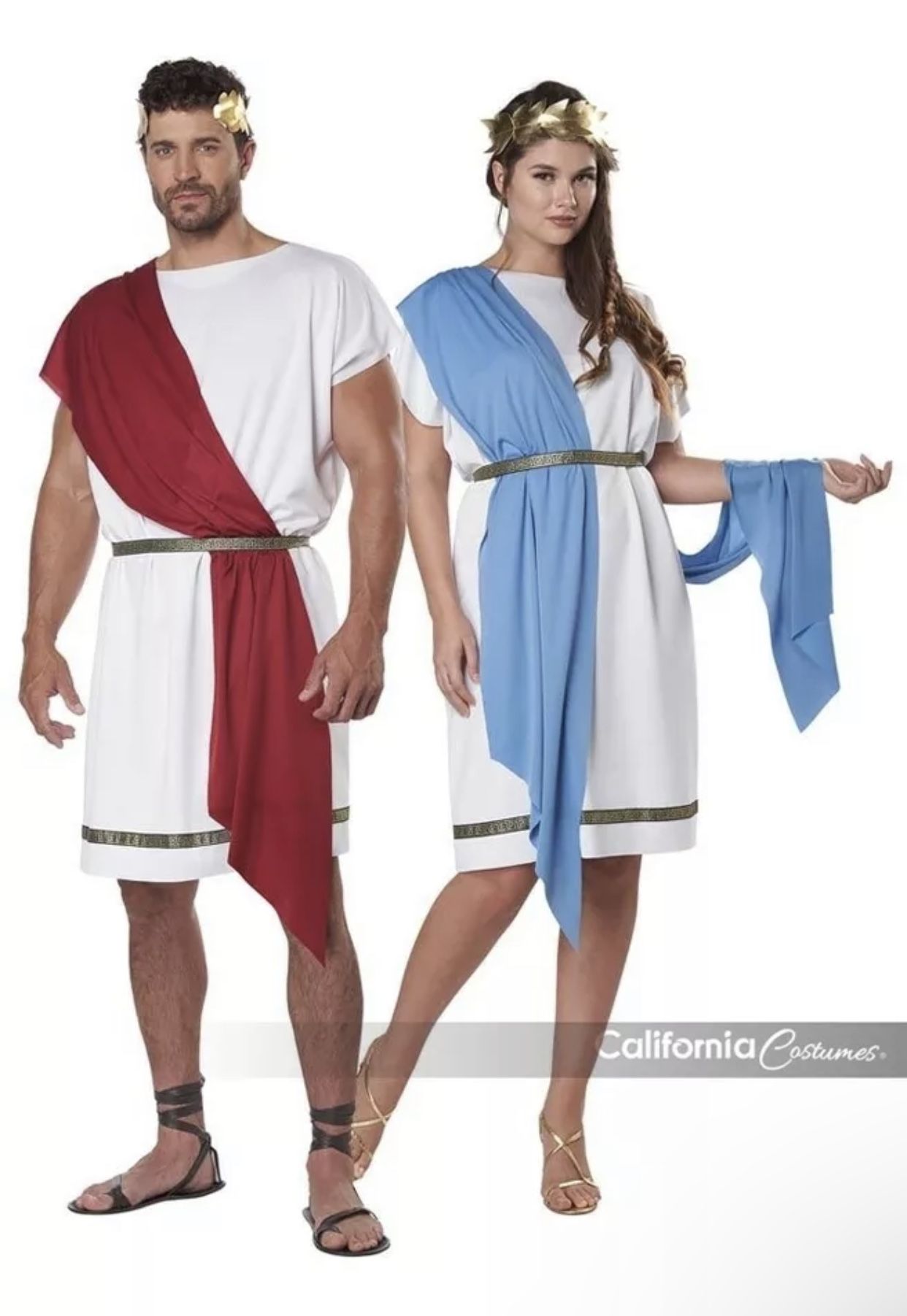 NWT Unisex Adults L/XL California Costumes Party Toga Greek Roman Adult Unisex Halloween Costume