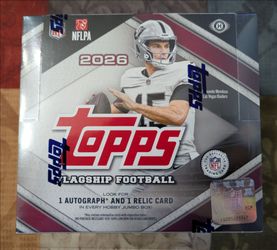 2026 Topps Flagship Football Jumbo Hobby Box Sealed