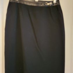 Ellen Tracy black wool skirt