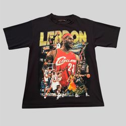 LeBron James The Chosen one Marino Morwood vintage style black t shirt Size Medium 