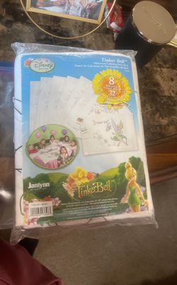 Tinker Bell pillow coloring party