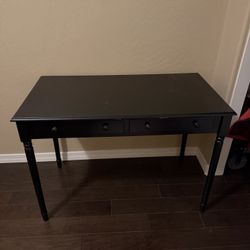 Black Wooden Desk - Great Condition