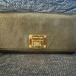 Michael Kors, Black Leather Wallet