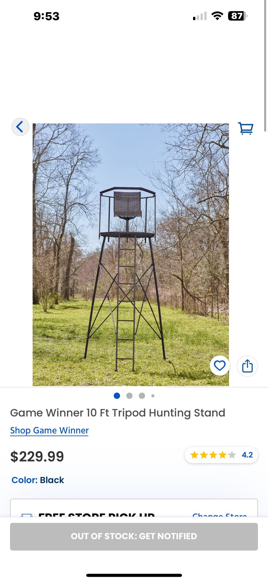 Game winner 10ft tripod